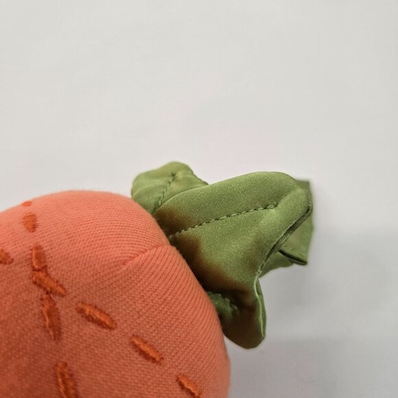 Apple Park Orange Plush Carrot Stroller Pull Toy w/ Rattle Organic Cotton Easter - Picture 3 of 9